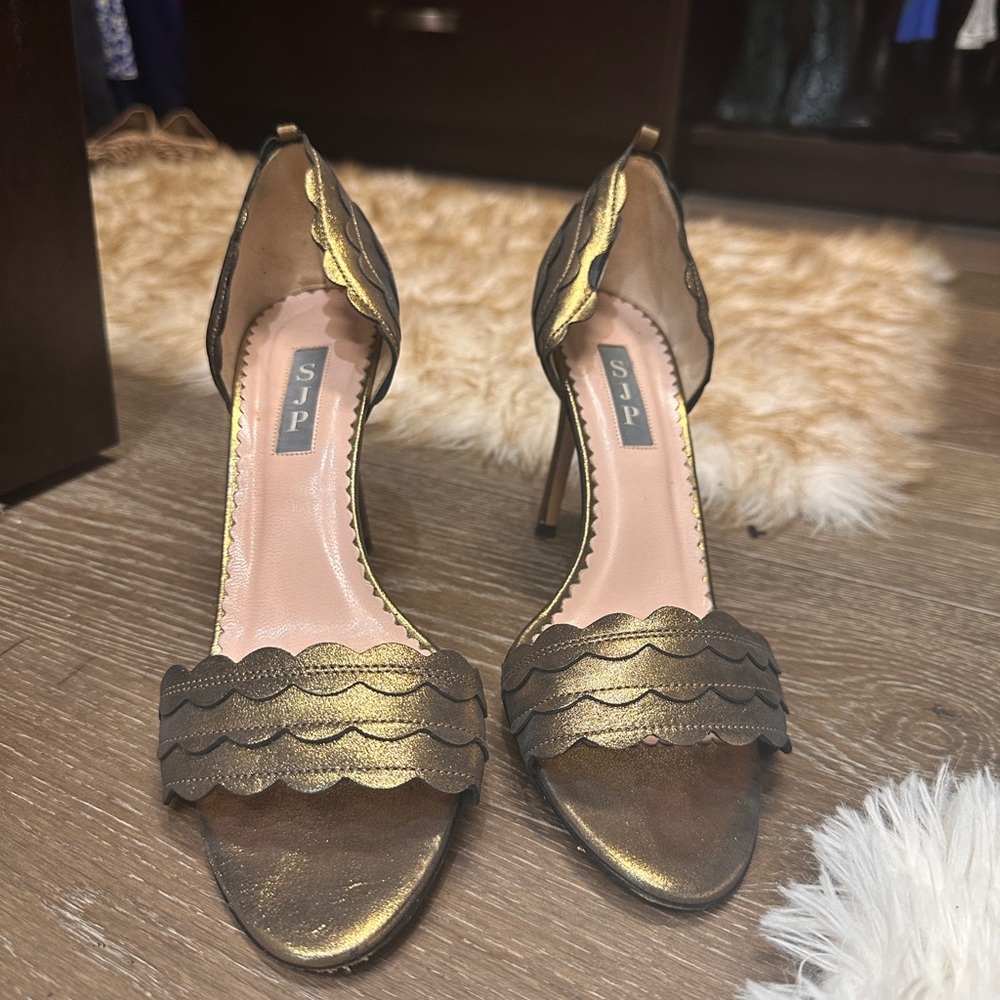 SJP Collection Open Toe Pumps 40